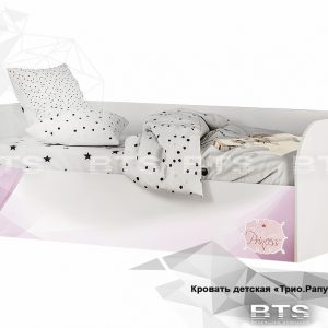 Детская кровать "Трио" КРП-01 (с подъемным механизмом) (Рапунцель)